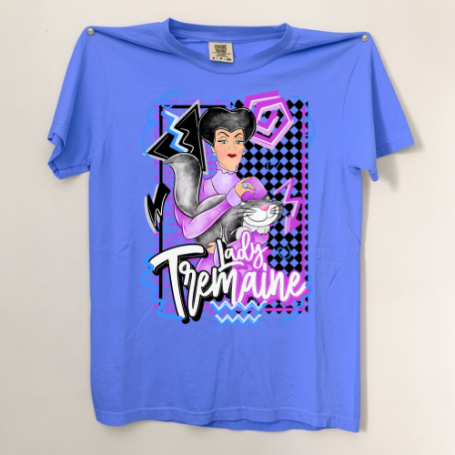 VILLAIN LADY TREMAINE Shirt - COMFORT COLORS TEE - VACATION PARK DAY TSHIRT