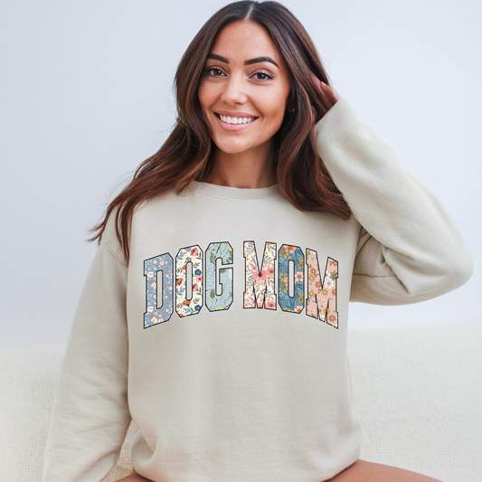Dog Mom Sweatshirt | Cozy Dog Lover Crewneck for Women | Cute Pet Mom Pullover | Gift for Her