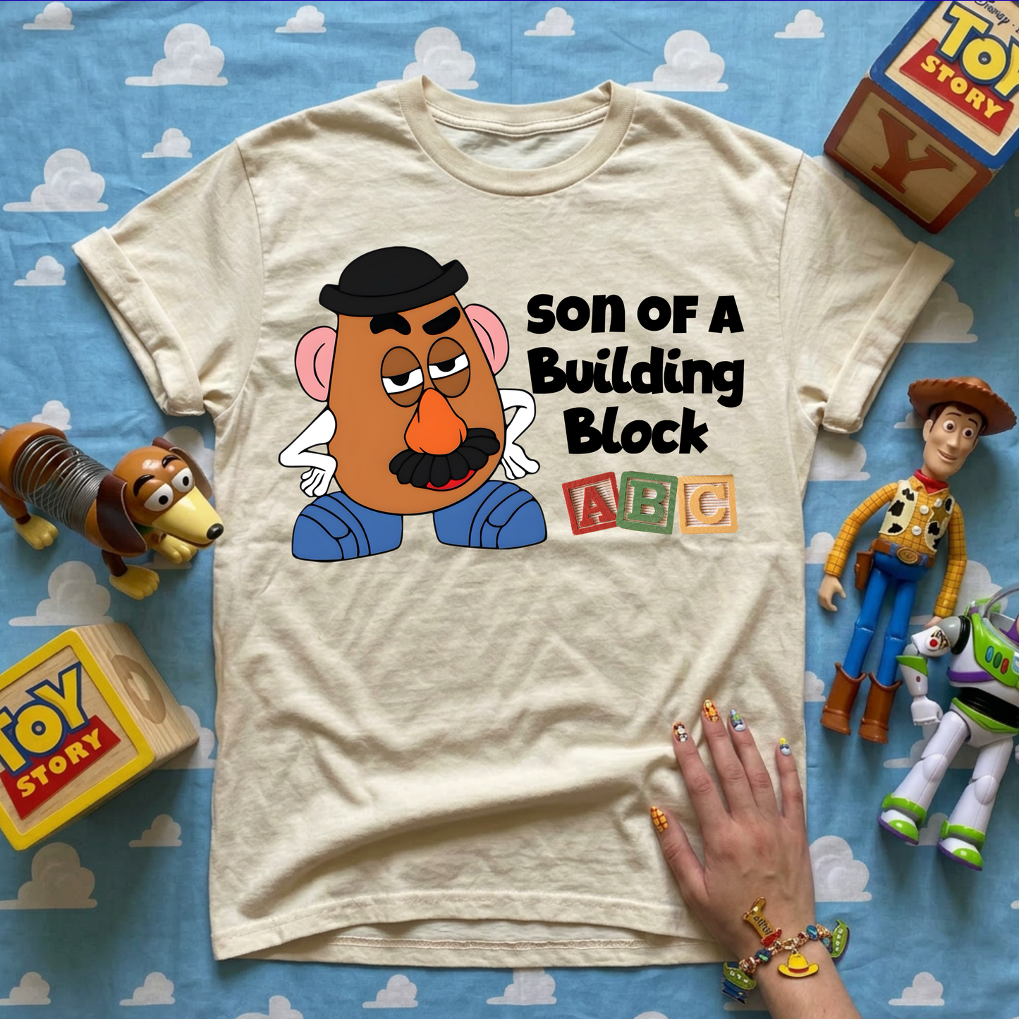 Son of a Building Block TANK OR TEE - COMFORT COLORS - MAGICAL PARK DAY VACATION TOP