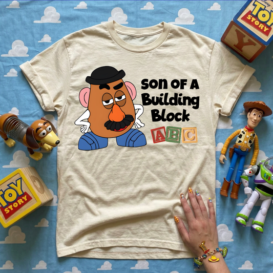 Son of a Building Block TANK OR TEE - COMFORT COLORS - MAGICAL PARK DAY VACATION TOP