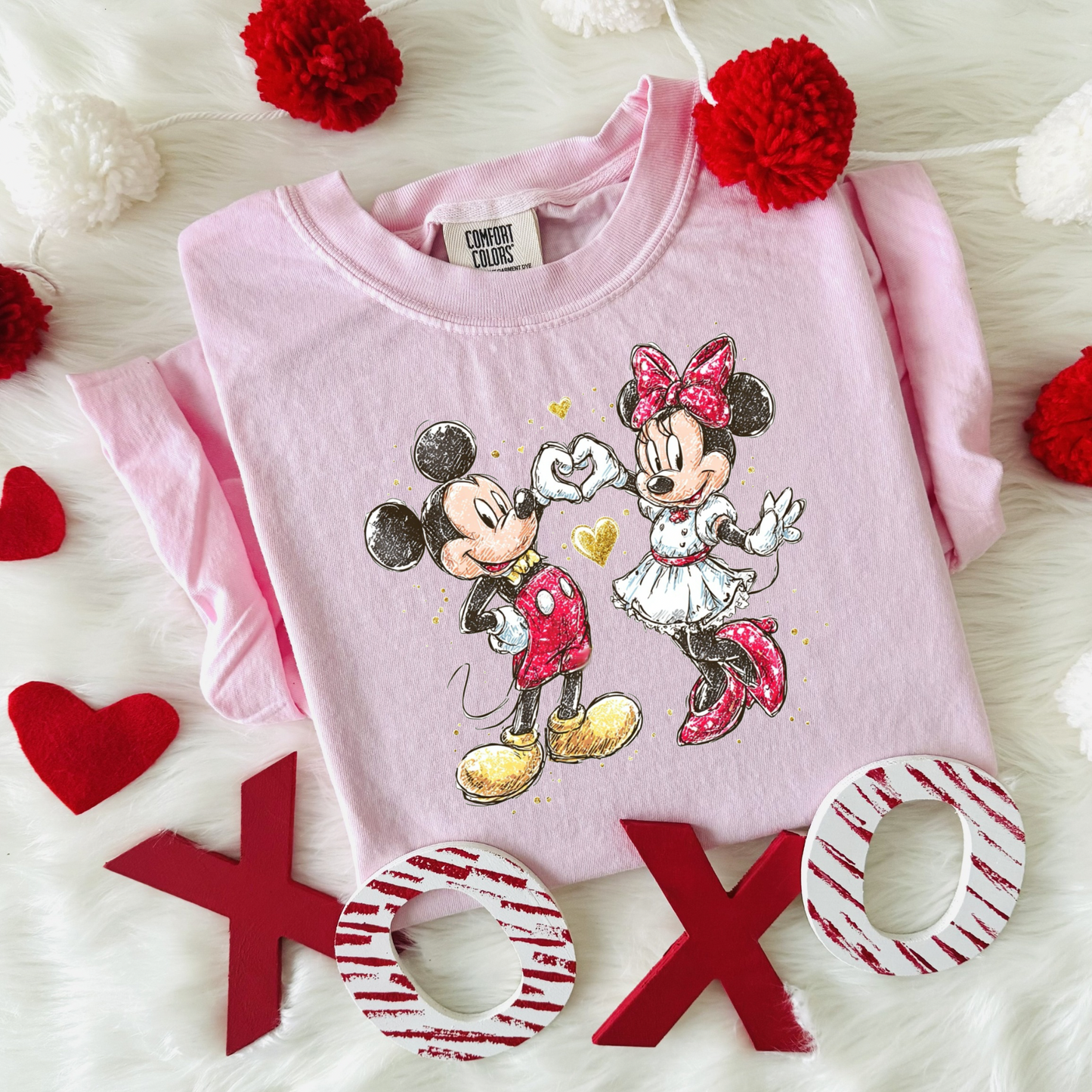 Valentine’s Day Mouse Lovers | Cozy Park Day Shirt