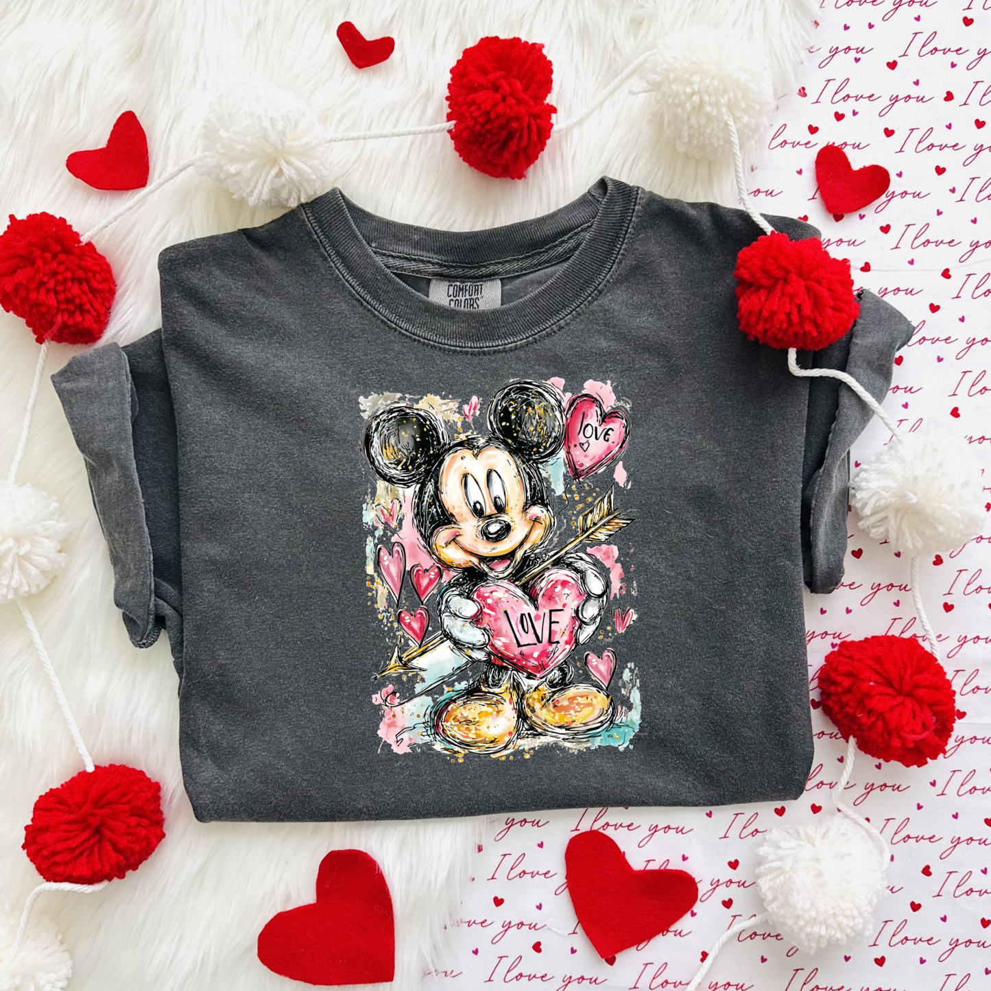Valentine’s Day Mouse | Cozy Park Day Shirt