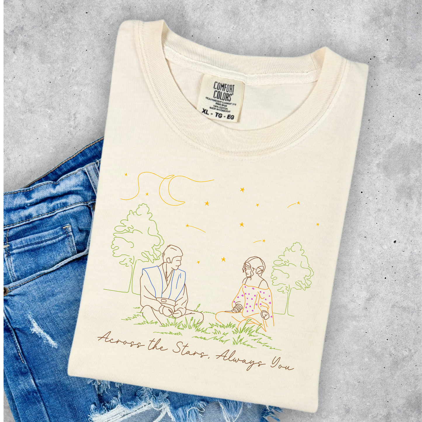 Across the Stars Galaxy Love | Cozy Park Day Shirt