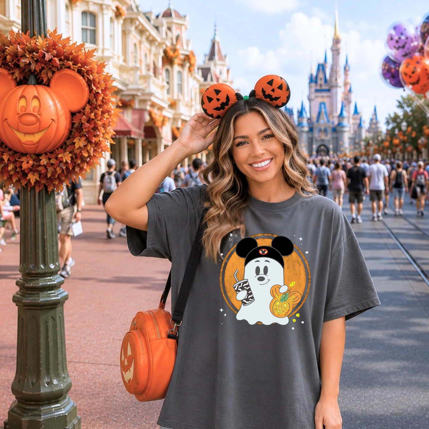 Halloween Mouse Ghost | Magical Theme Park Shirt & Tank | Adult Comfort Colors Tee