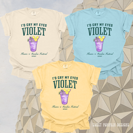 CRY MY EYES VIOLET LEMONADE SHIRT