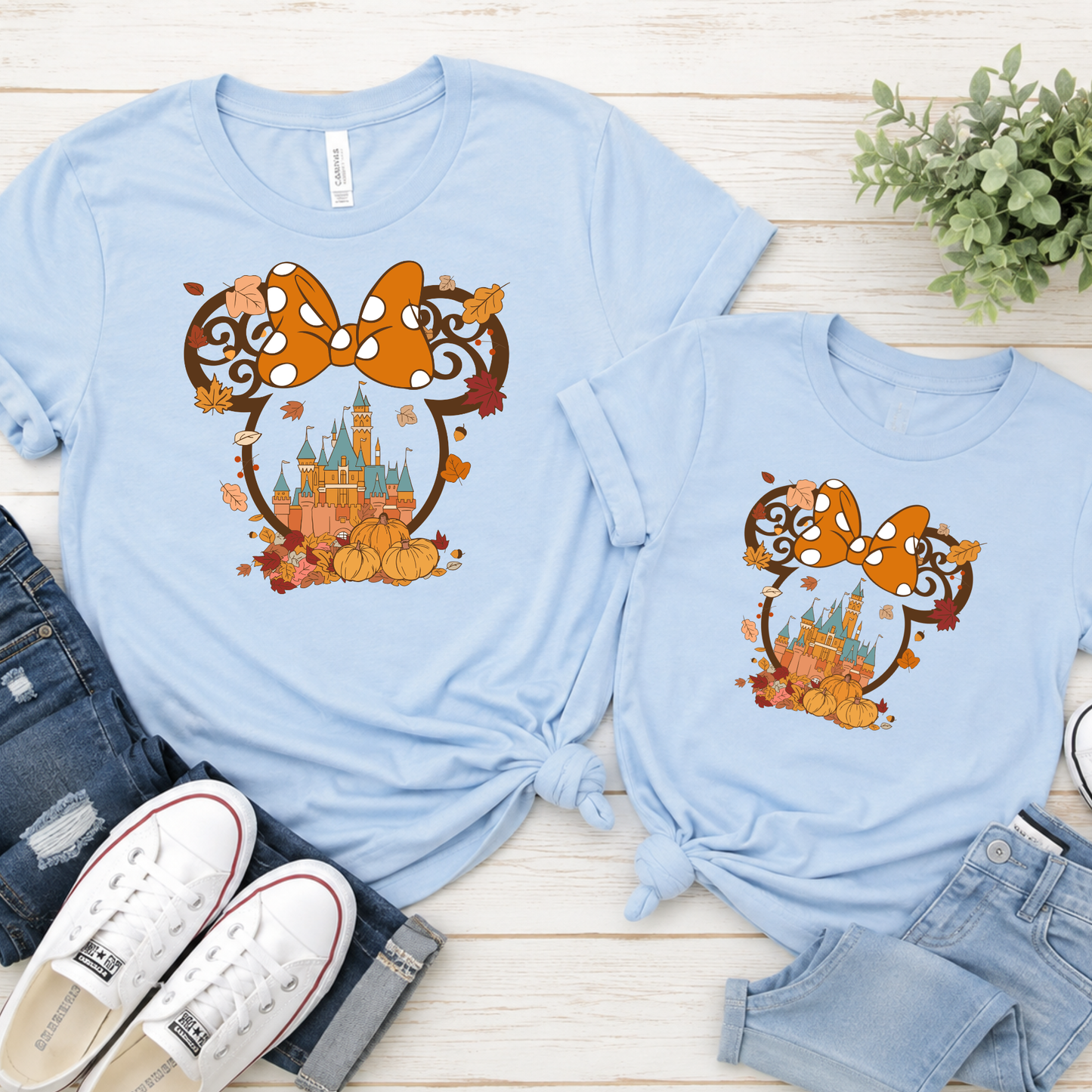 MINNIE FALL CASTLE SHIRT YOUTH & ADULT - FALL FRENZY