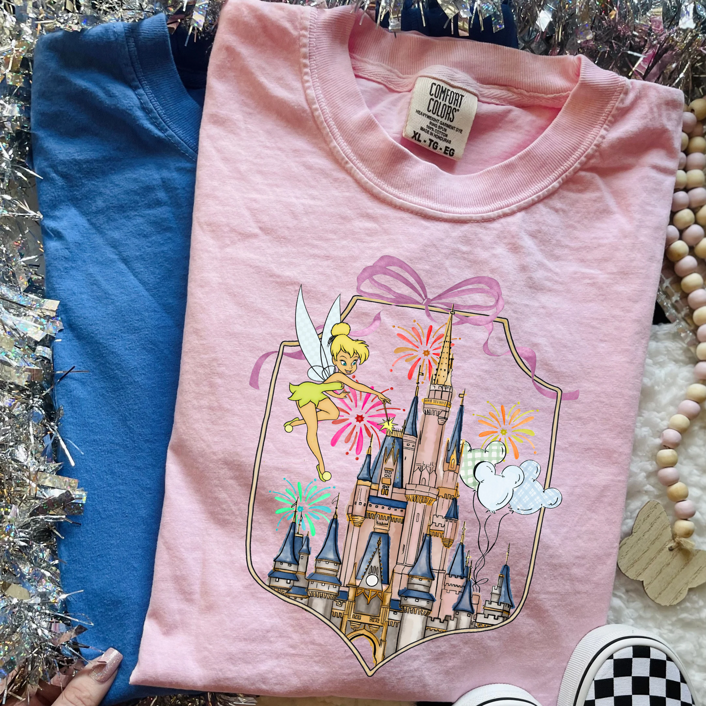 CASTLE W/ FIREWORKS & TINK | Cozy Park Day Shirt