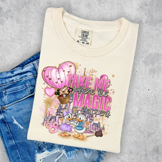 TAKE ME TO THE MAGIC VALENTINE’S DAY SHIRT | Cozy Park Day Shirt