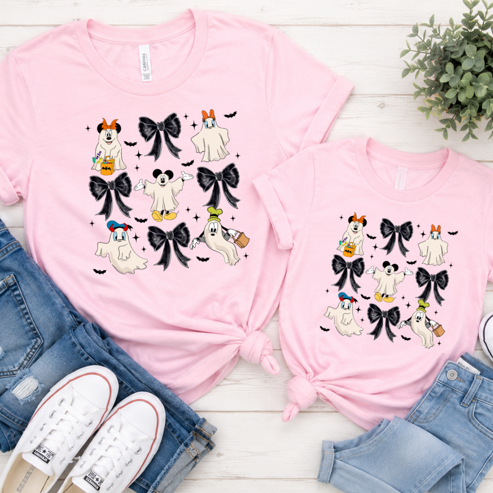 MOUSE GHOST GANG & BOWS SHIRT YOUTH & ADULT - FALL FRENZY