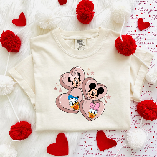 Mouse Friends Hearts SHIRT | Cozy Park Day Shirt