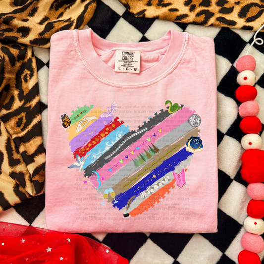 Valentine Heart Icons - Comfort Colors Short & Long Sleeve