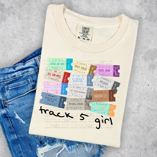 Track 5 Girl Shirt