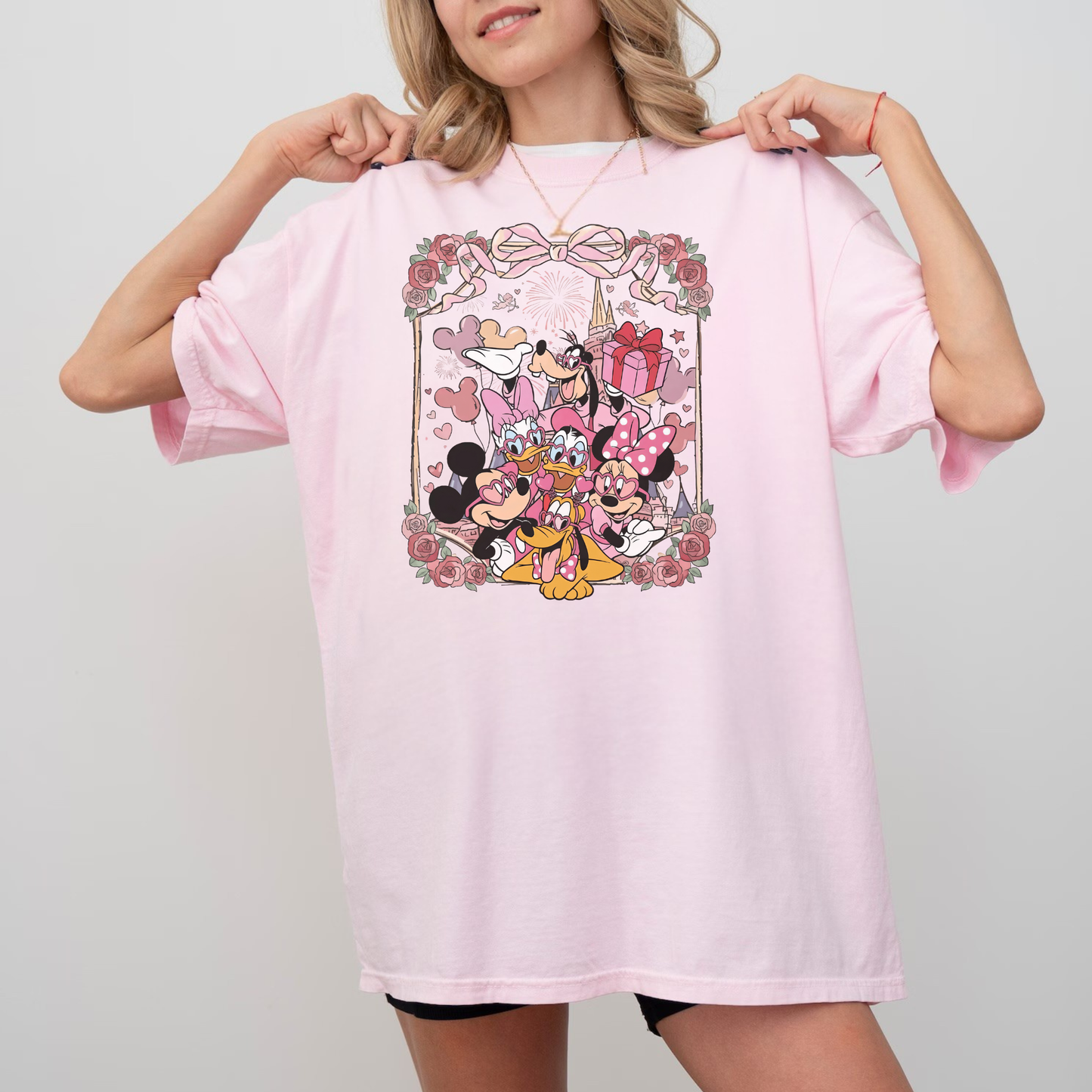 Valentine’s Day mouse gang and castle SHIRT | Cozy Park Day Shirt