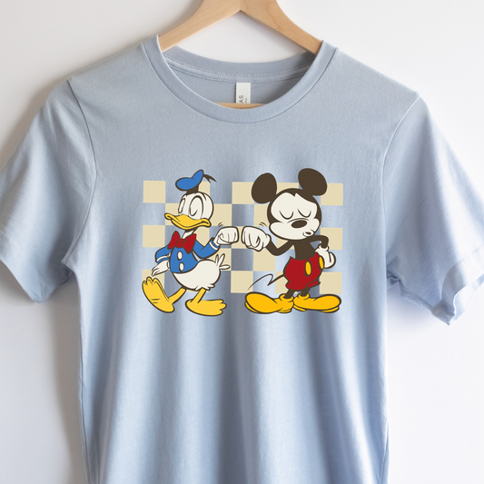 MOUSE & DUCK FIST BUMP SHIRT