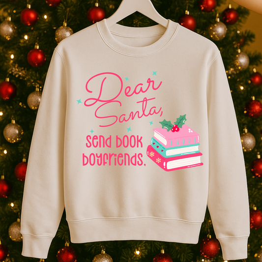 BOOK BOYFRIENDS CHRISTMAS Crewneck Sweatshirt