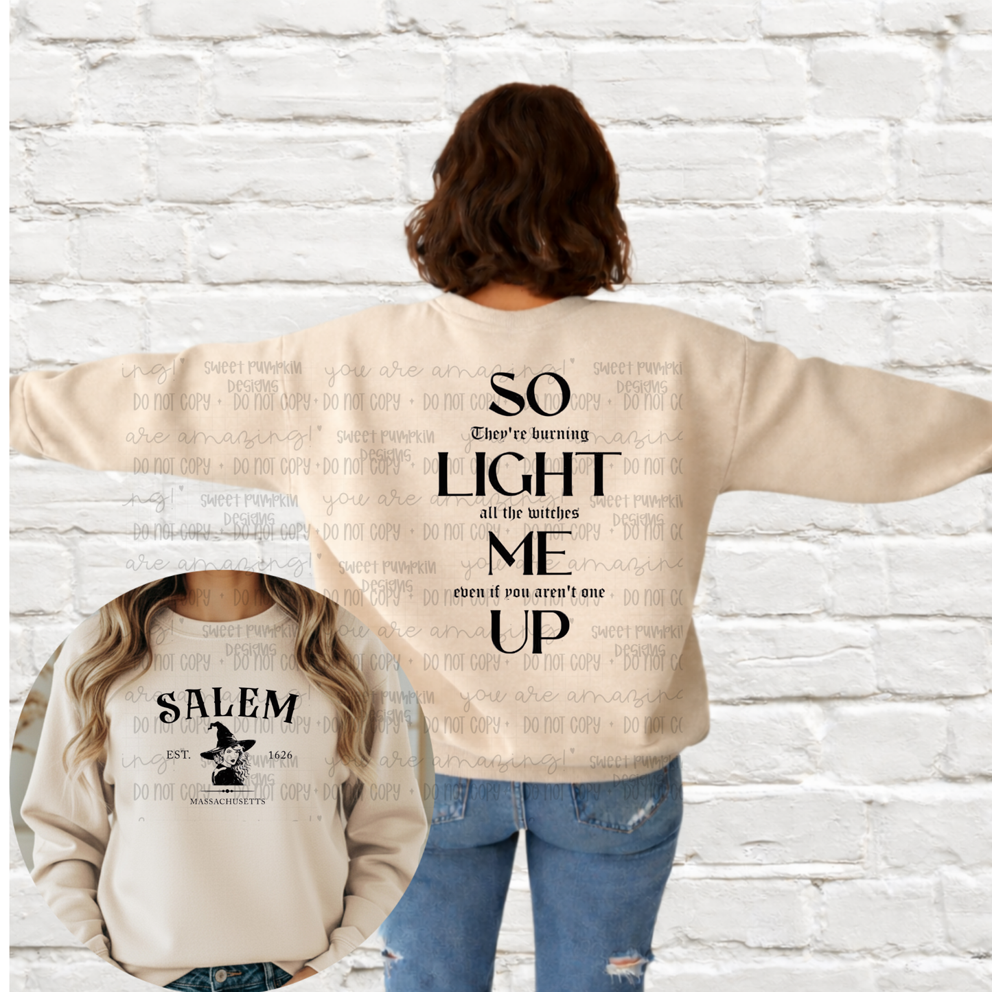 SALEM WITCHES - LIGHT ME UP SWEATSHIRT