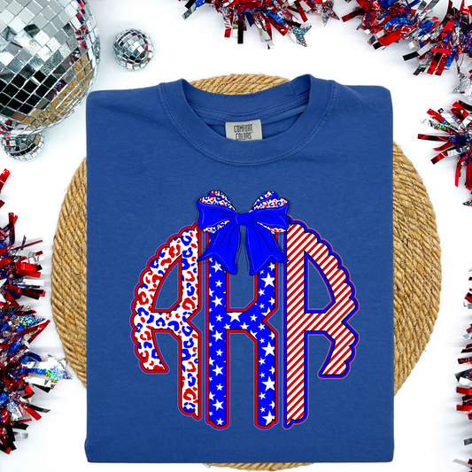 Monogram 4th of July Shirt
