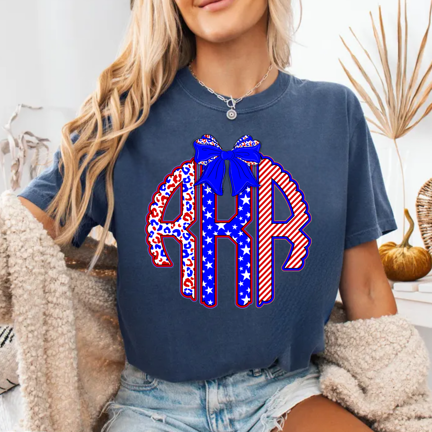 Monogram 4th of July Shirt