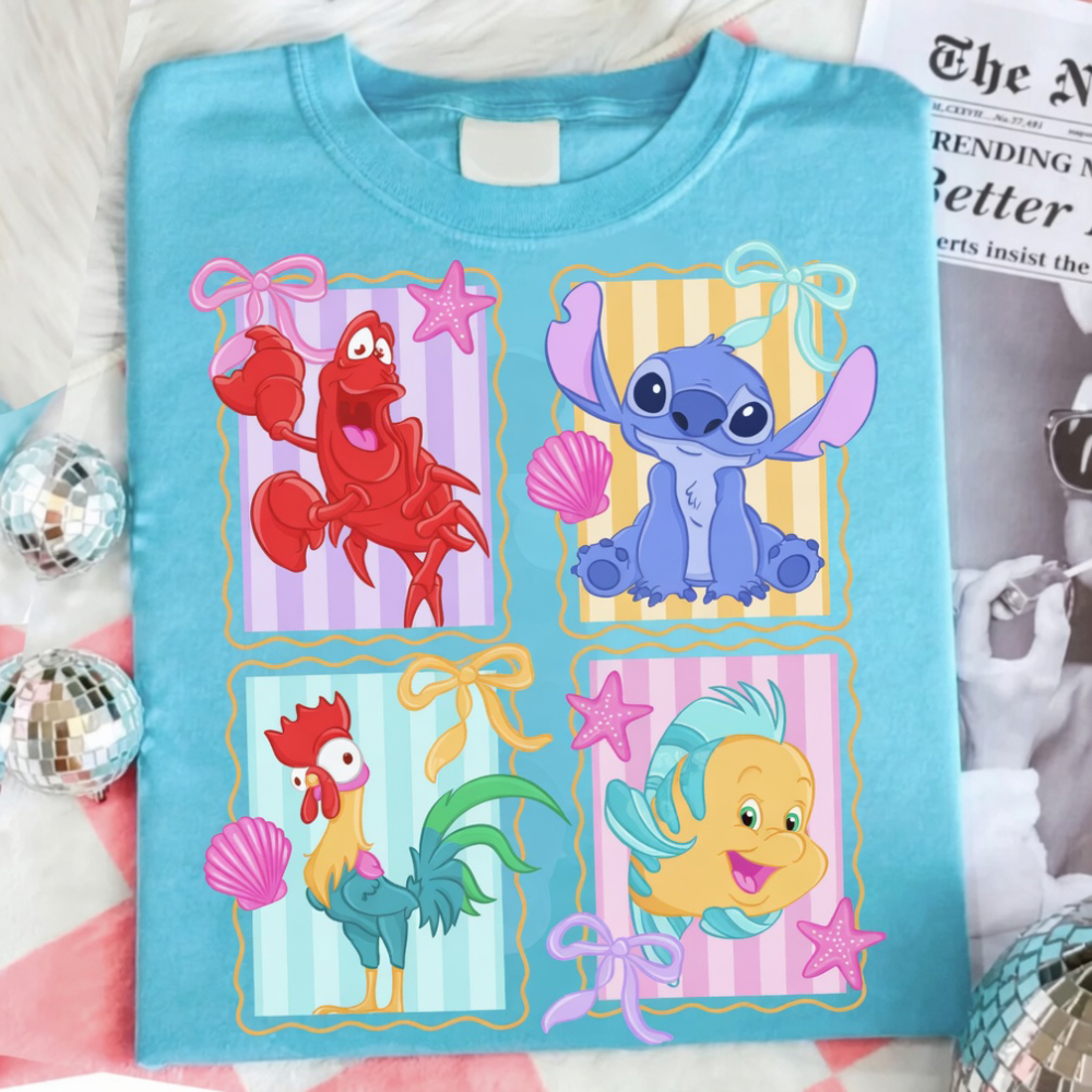 PREPPY SIDEKICK TANK OR TEE - COMFORT COLORS - MAGICAL PARK DAY VACATION TOP
