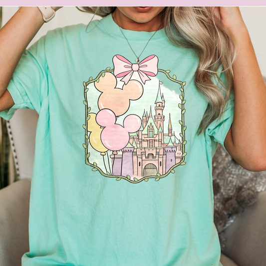 Pastel Castle Shirt | Cozy Park Day Shirt