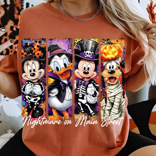Nightmare On Main Street Halloween Shirt | Magical Theme Park Shirt & Tank | Adult Comfort Colors Tee