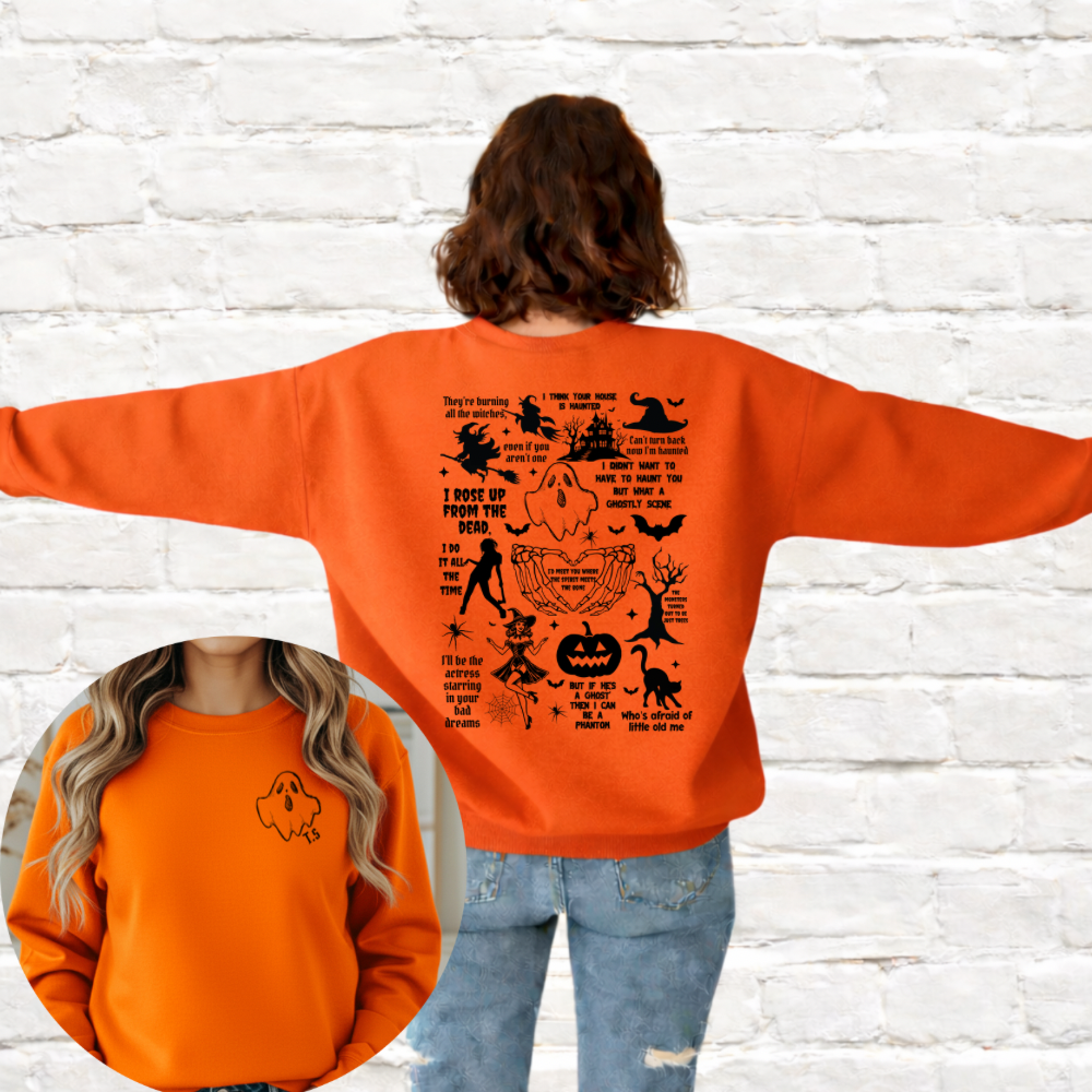 HALLOWEEN SONG LYRICS - LIGHT ME UP SWEATSHIRT