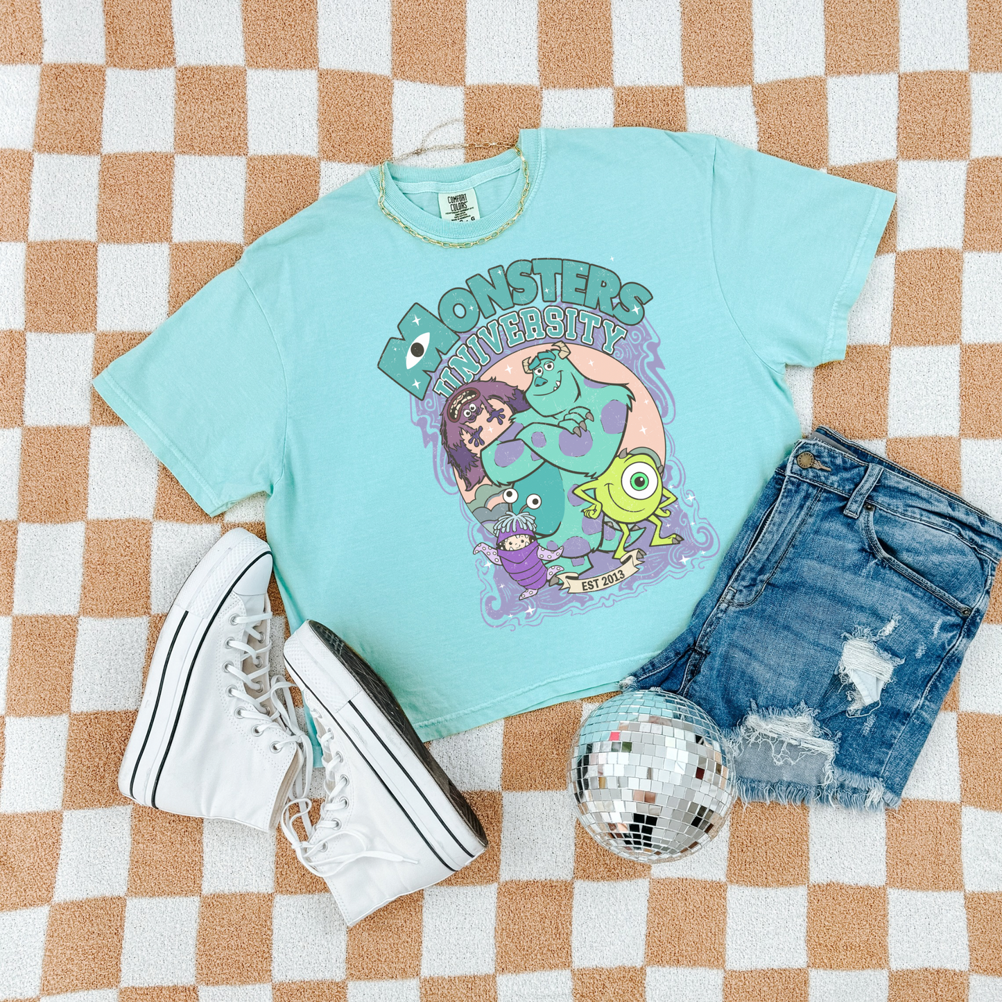 MONSTERS Cute Magical Theme Park Boxy Crop Top | Adult Comfort Colors Tee
