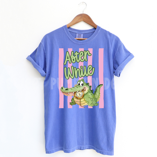 After While Croc Shirt - Magical clock Crocodile