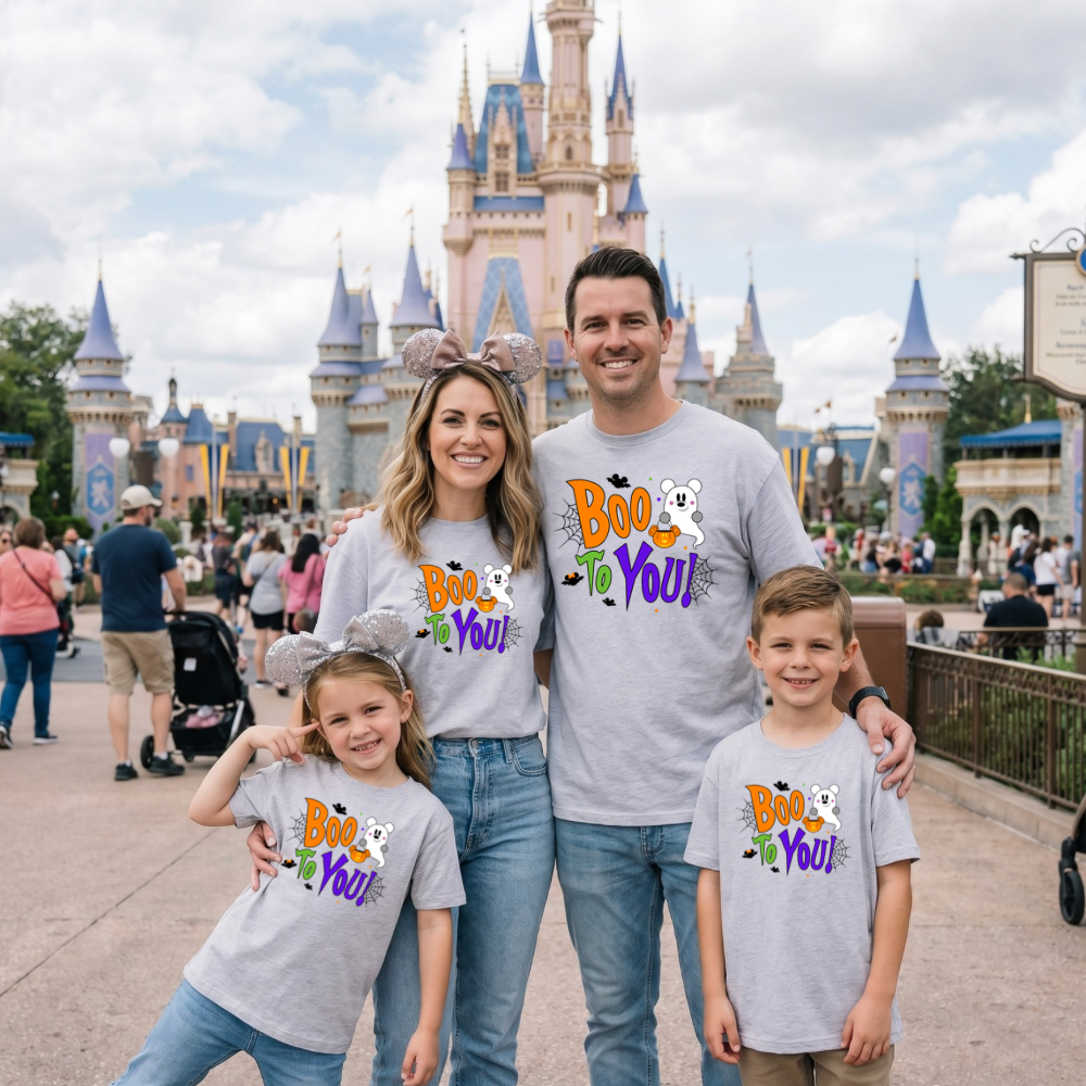Mickey & Crew Halloween Shirt Kids & Adults | Family Matching Halloween Tee | Bella+Canvas T-Shirt | Toddler, Youth & Adult Sizes