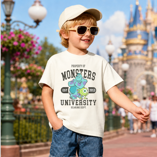 MONSTERS Scaring Department Magical Theme Park Kids Shirt | Toddler & Youth Sizes