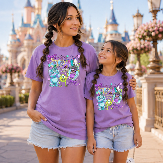 Cute Monsters Locket Magical Theme Park Shirt – Comfort Colors Adult & Youth Sizes