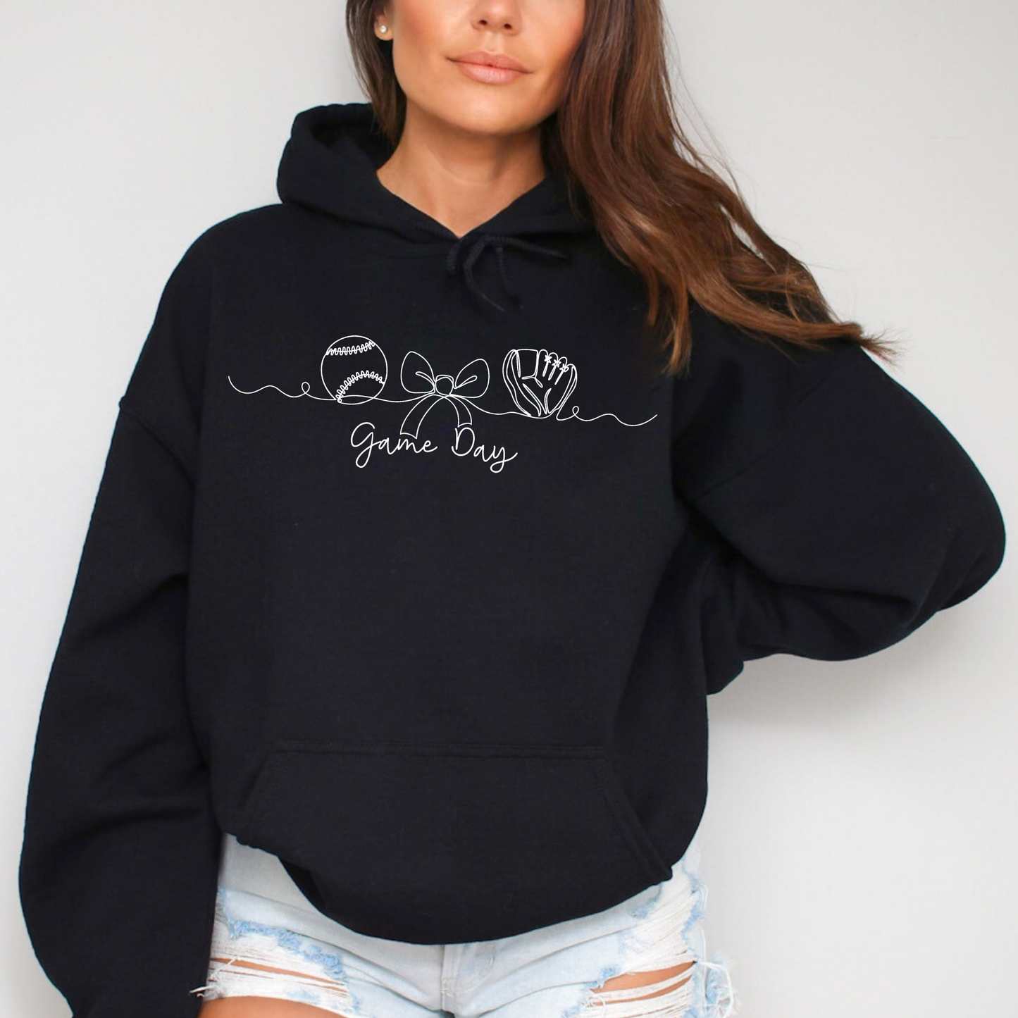 Baseball Game Day Hoodie for Women | Cozy Baseball Hoodie | Game Day Outfit | Baseball Fan Gift
