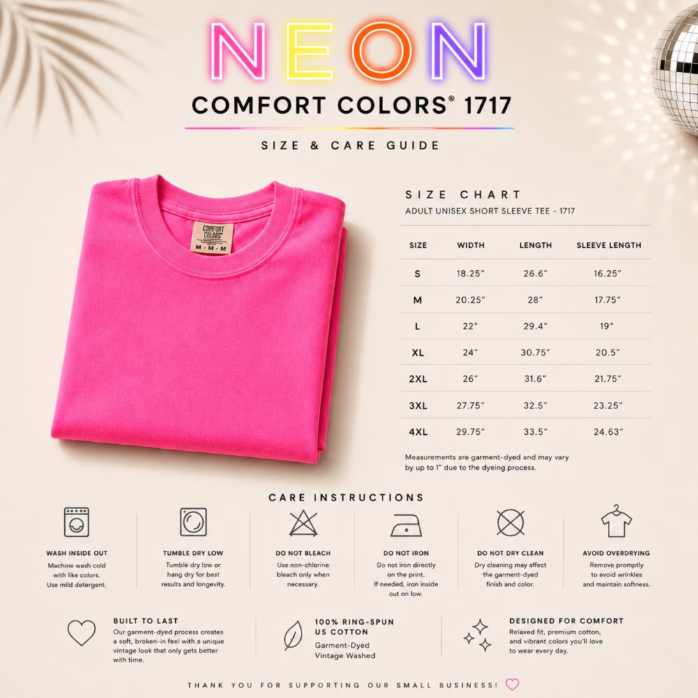 BB WATERPARK SHIRT FOR ADULTS - COMFORT COLORS