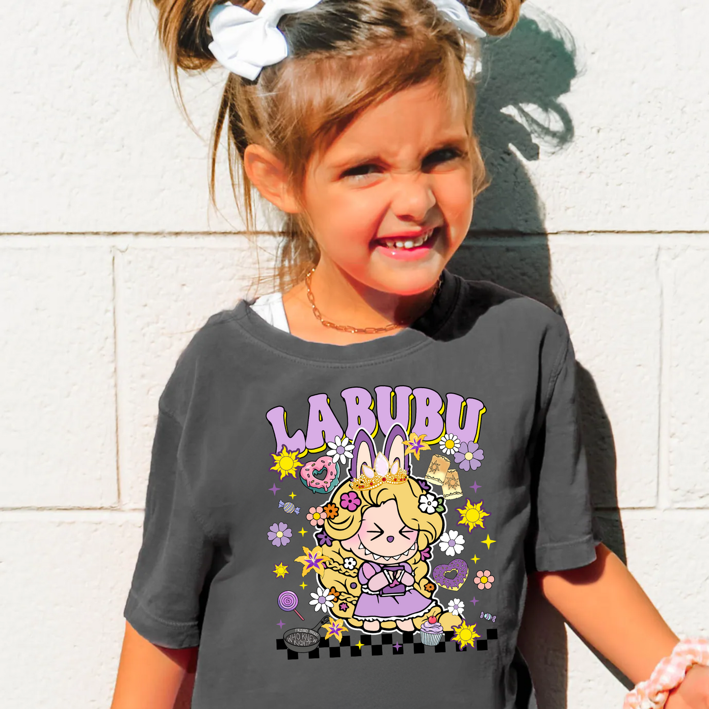 Long Hair Princess Monster Doll Shirt for Kids - Comfort Colors
