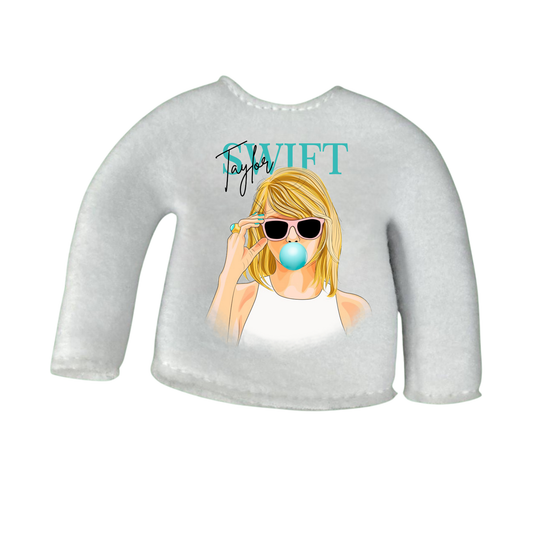 Elf sweater for 12" doll - design 17