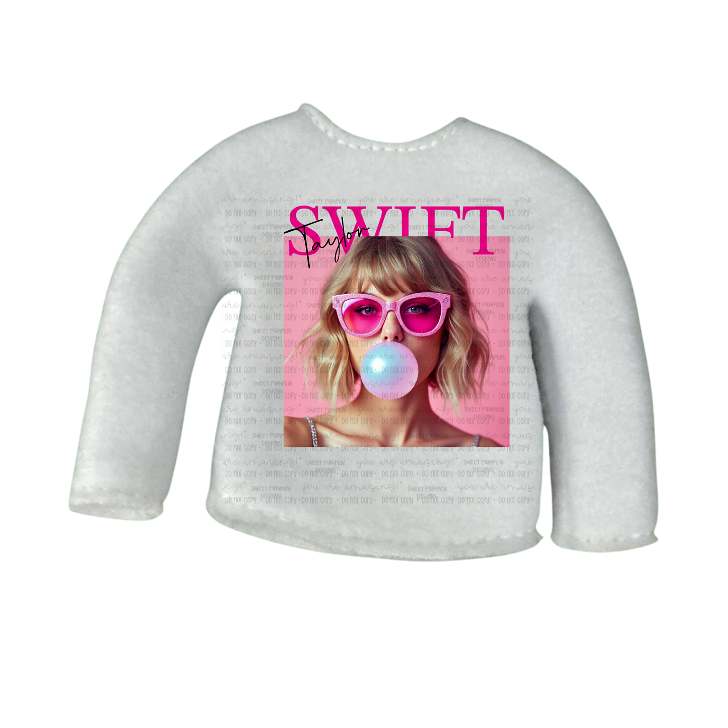 Elf sweater for 12" doll - design 18