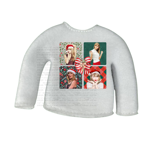 Elf sweater for 12" doll - design 19