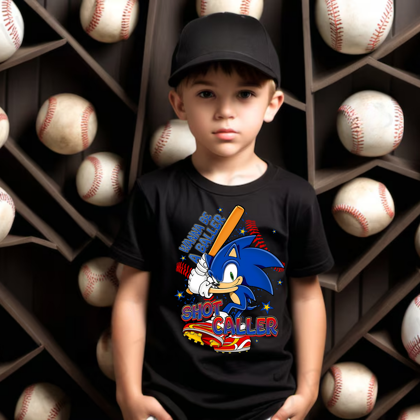 Shot Caller Baseball Shirt for Kids