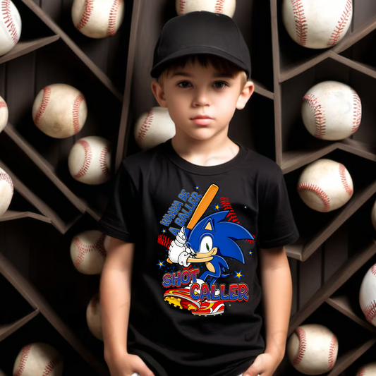 Shot Caller Baseball Shirt for Kids
