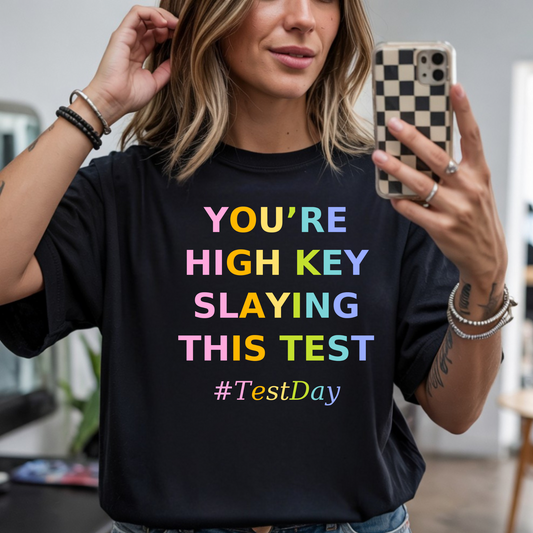 Test Day Teacher Shirt Bella Canvas | Funny Testing Week Teacher Tee Gift for Educators