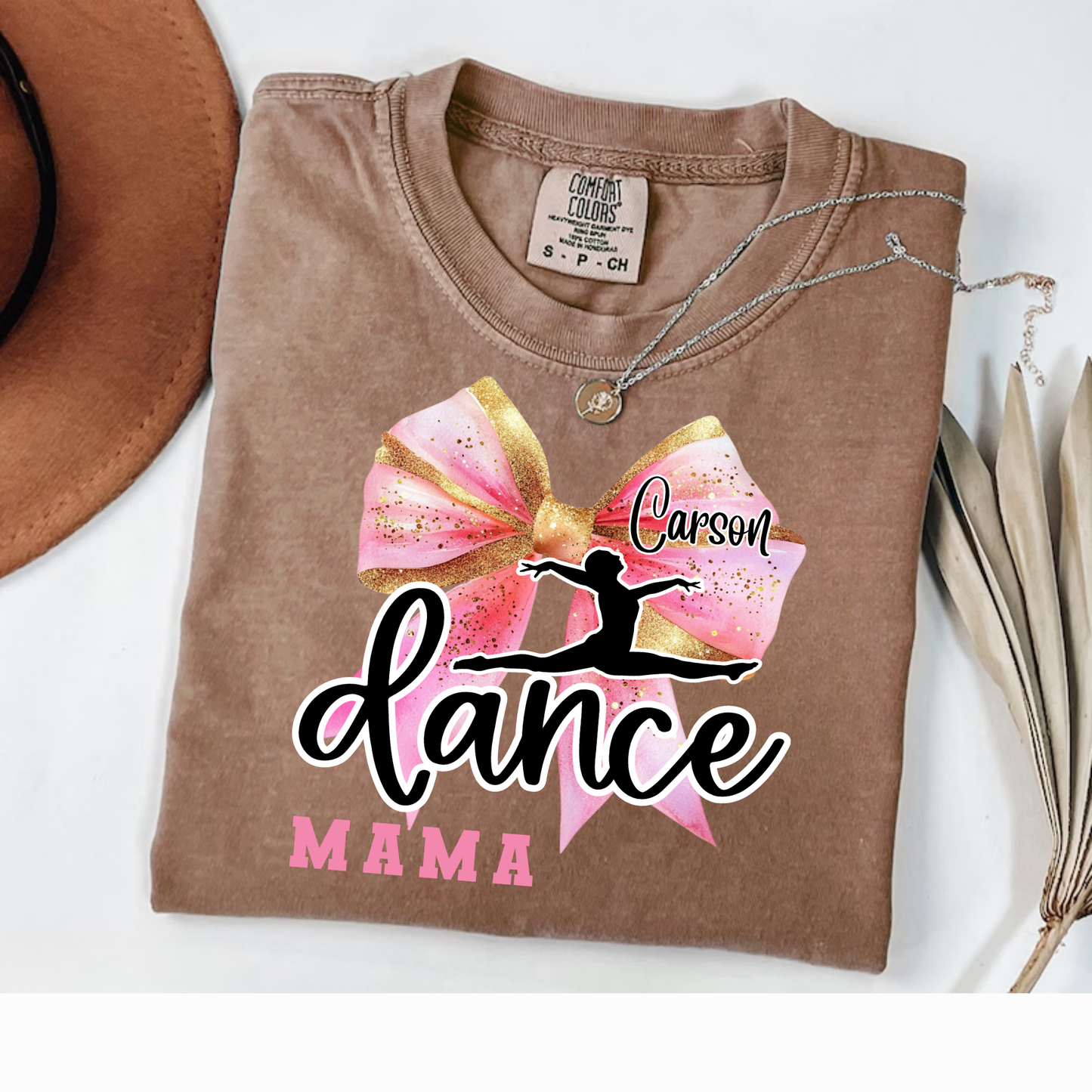 Custom Dance Mama Bow Shirt