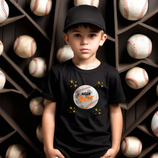 MOON SHOT Baseball Shirt for Kids