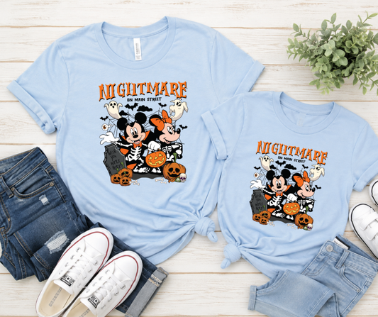 NIGHTMARE ON MAIN STREET SHIRT YOUTH & ADULT - FALL FRENZY