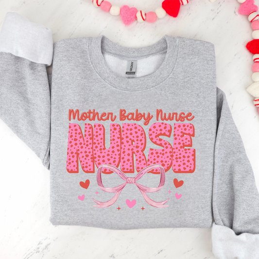 Custom Nurse Valentine’s Day Sweatshirt | Personalized Nursing Crewneck | Valentine Gift for Nurse