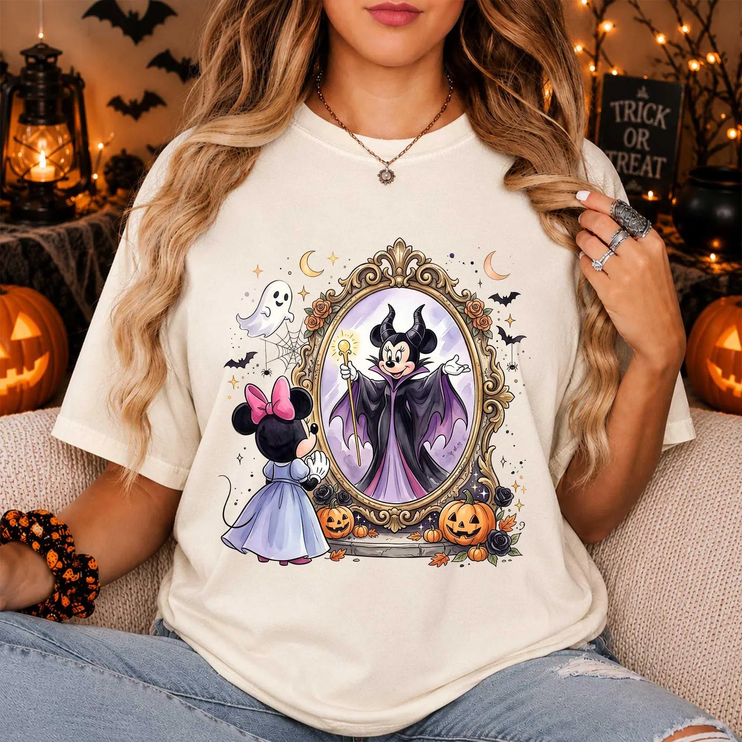 Minnie Evil Queen Villain Halloween Shirt | Magical Theme Park Shirt & Tank | Adult Comfort Colors Tee