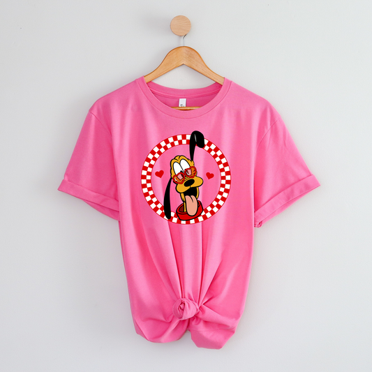 PLUTO DOG VALENTINE’S DAY SHIRT