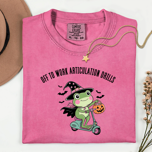 Halloween Speech-Language Pathologist Shirt | Funny Frog SLP Tee | Comfort Colors