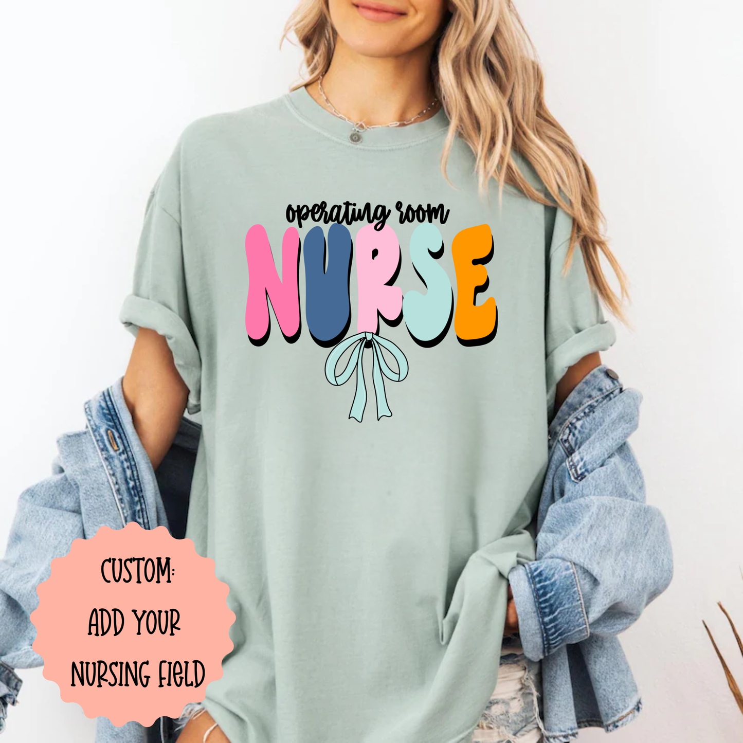 Custom Nurse Shirt | Add Your Nursing Specialty | Comfy Nurse Tee | Personalized Nurse Gift