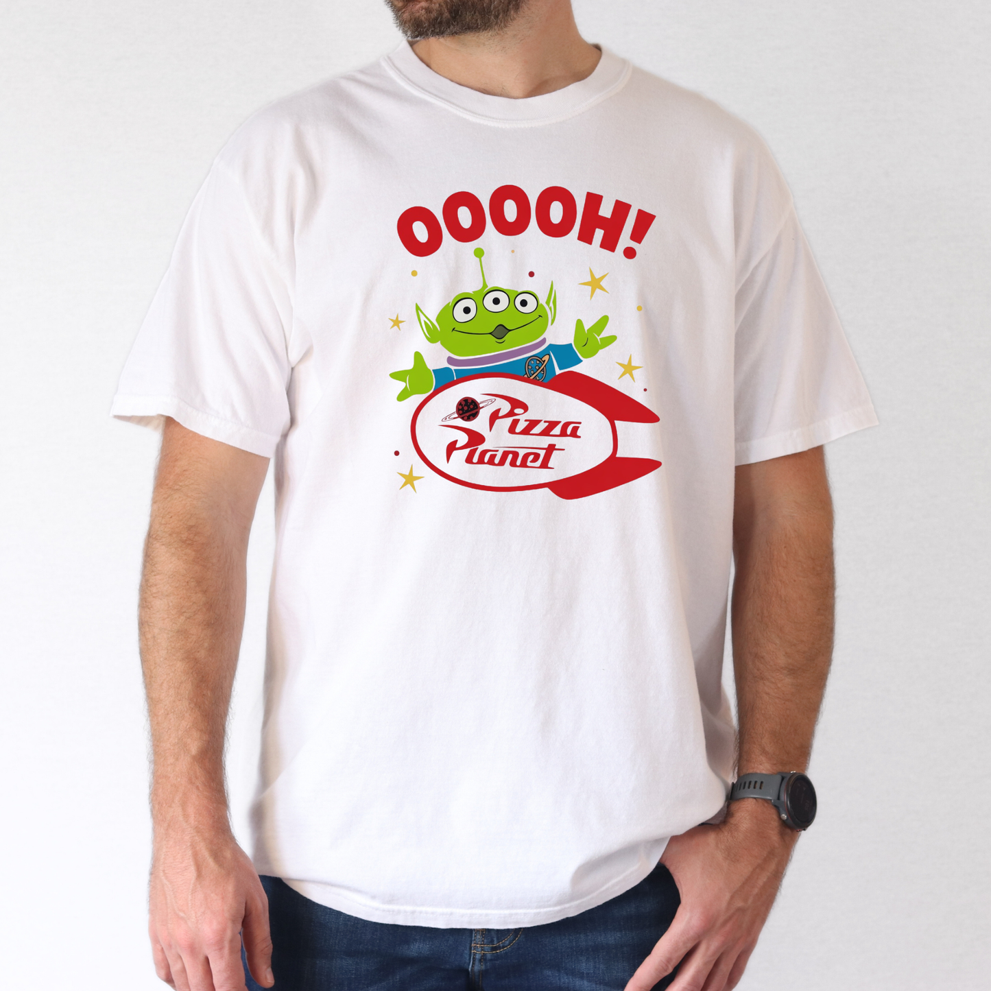 ALIEN PIZZA PLANET SHIRT - Men’s Theme Park Comfort Colors Shirt COMFORT COLORS ADULT TEE