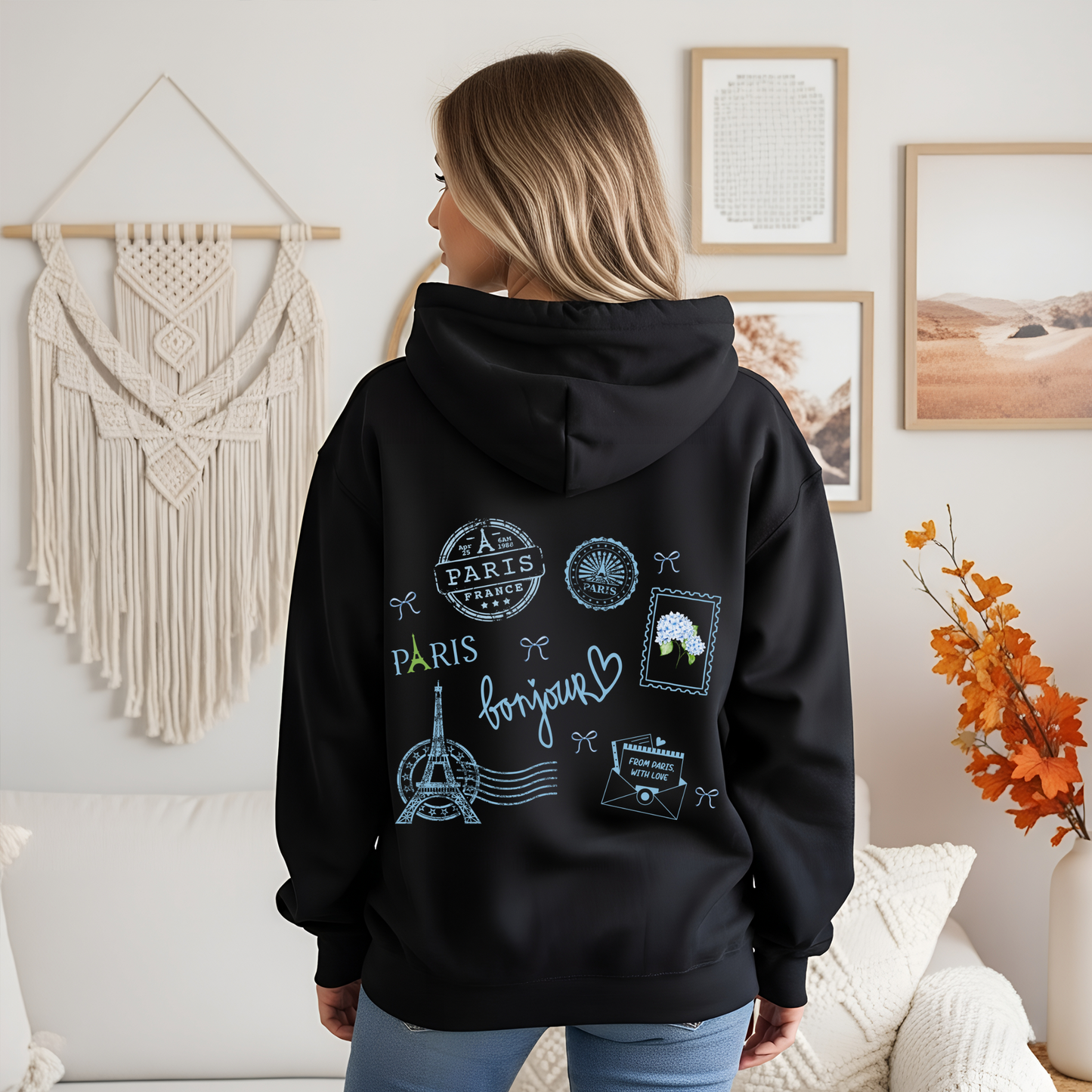 Meet Me in Paris Spring Hoodie for Women | Cozy Travel Aesthetic Sweatshirt | Cute Gift for Her